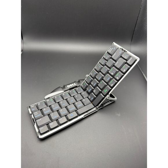 Dell Pocket AXIM Portable Folding Bluetooth Keyboard XTBT01 Tested Working - Picture 5 of 9